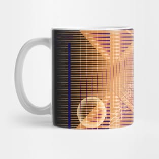 Galaxy geometry abstract futuristic Mug